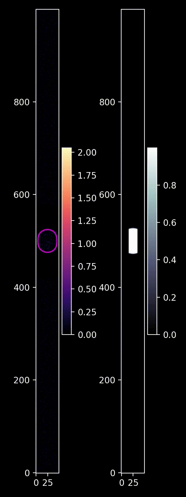 Cells moving along a linear track exhibit oscillatory behavior due to interactions with their own footprints.